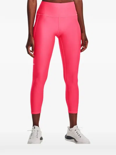 Under Armour Heatgear Ua Tech Ankle-length Leggings In Pink