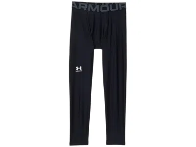 Under Armour Heatgear(r) Armour Leggings (big Kids) Boy's Casual Pants Black/pitch Gray : Xs (7 Big Kid), Polyest