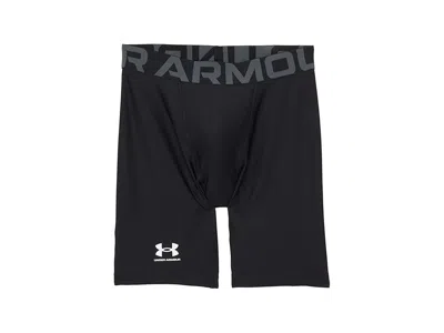 Under Armour Heatgear(r) Armour Shorts (big Kids) Boy's Shorts Black/pitch Gray : Xs (7 Big Kid), Polyester/mesh/