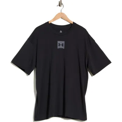 Under Armour Heavyweight Box Logo T-shirt In Black