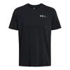Under Armour Heavyweight Left Chest Logo Repeat T-shirt 'black White'