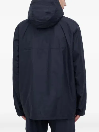 Under Armour Hooded Logo Jacket In Blue