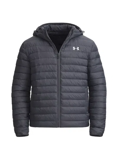 Under Armour Hooded Puffer Jacket In Gray