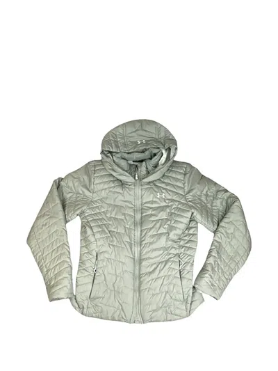 Under Armour Hooded Quilted Jacket In Gray