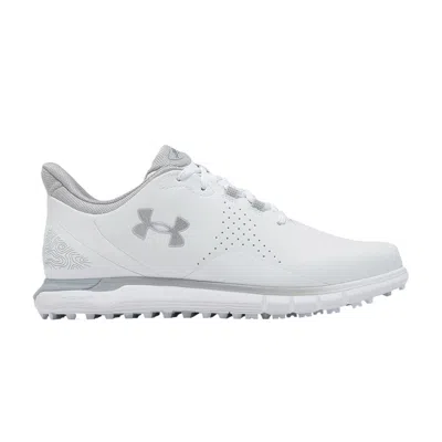 Pre-owned Under Armour Hovr Drive Fade Spikeless Golf Wide 'white Metallic Silver' | Men's Size 11.5