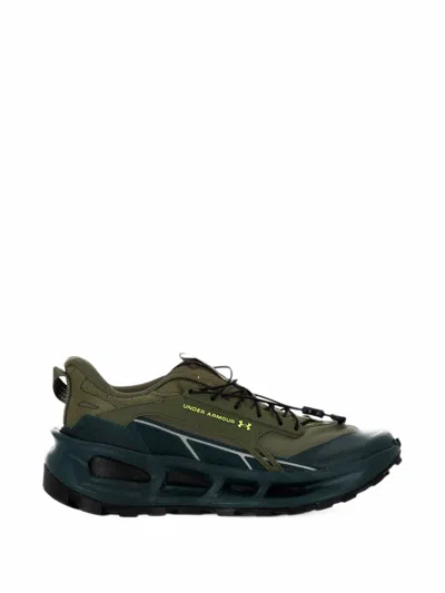 Under Armour Hovr Panelled Sneakers In Green