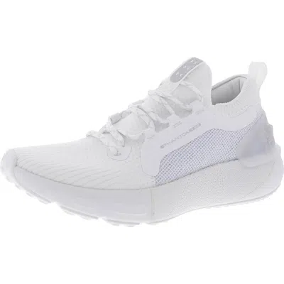 Under Armour Hovr Phantom 3 Se Womens Lace-up Padded Insole Running & Training Shoes In White
