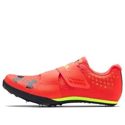 Under Armour Hovr Skyline Long Jump Track Spikes 'phoenix Fire' In Red