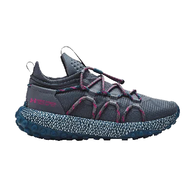 Pre-owned Under Armour Hovr Summit Fat Tire Cuff 'gravel Harbor Blue' In Grey