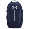 Under Armour Hustle 6.0 Backpack In Midnight Navy/midnight Navy/metallic Silver