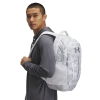 Under Armour Hustle 6.0 Backpack In Mod Gray/metallic Silver