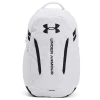 Under Armour Hustle 6.0 Backpack In White/white/black