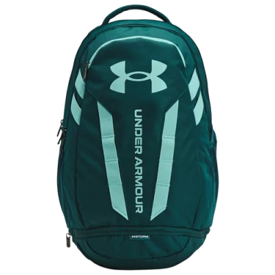 Under Armour Hustle Backpack 5.0 In High Vis Yellow/radial Turquoise