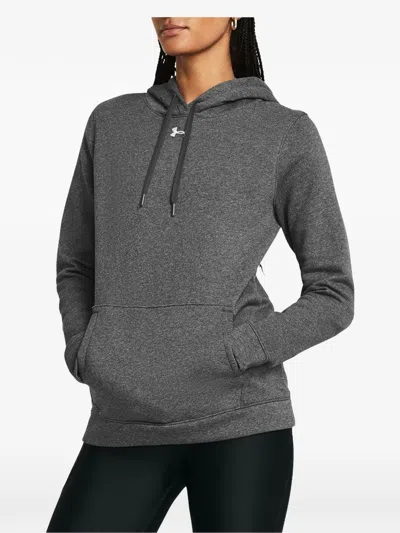 Under Armour Hustle Fleece Hoodie In Gray