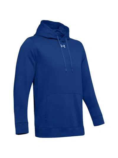 Under Armour Hustle Fleece Texture Hoodie In Blue