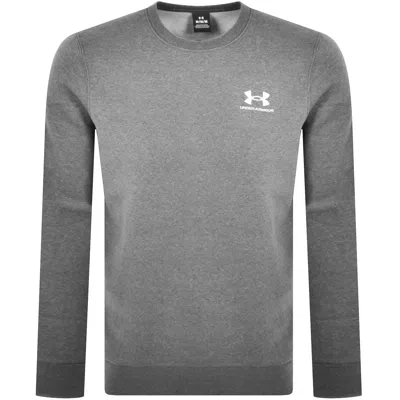 Under Armour Mens  Essential Fleece Crew In Grey
