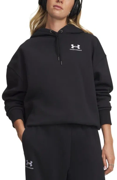 Under Armour Icon Fleece Hoodie In Black