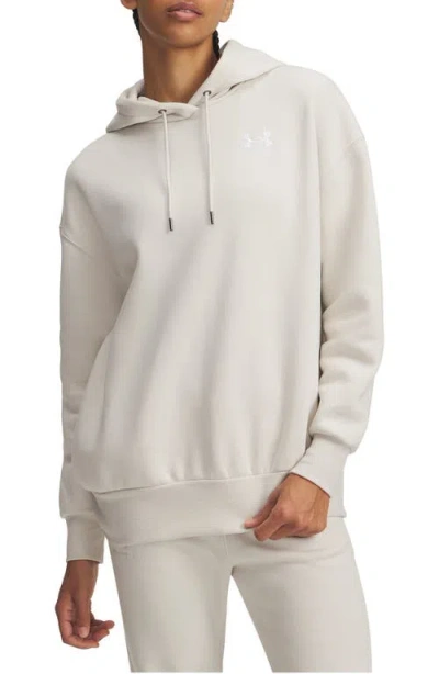 Under Armour Icon Fleece Hoodie In White