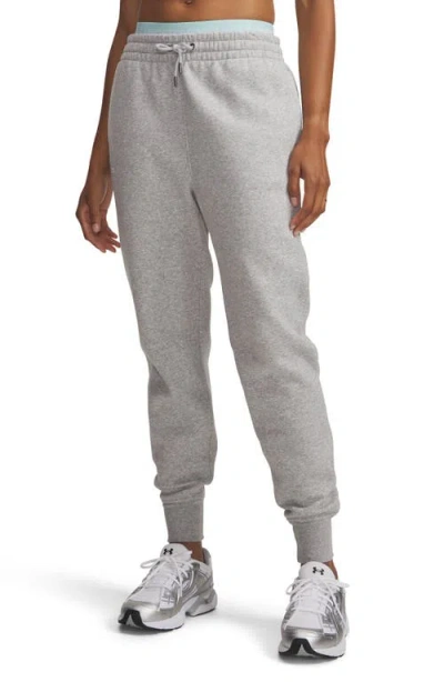 Under Armour Icon Fleece Joggers In Gray