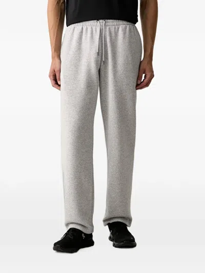Under Armour Icon Fleece Logo-embroidered Drawstring Track Pants In Gray