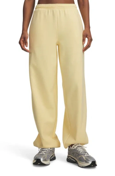 Under Armour Icon Fleece Sweatpants In Yellow