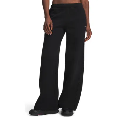 Under Armour Icon Fleece Wide Leg Pants In 008 Ultimate Black