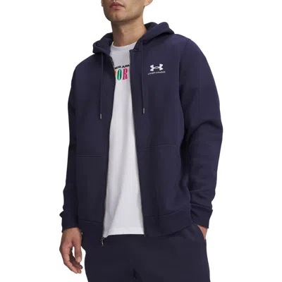 Under Armour Icon Fleece Zip Hoodie In Blue