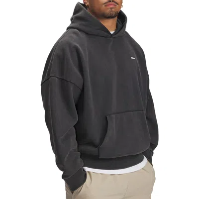 Under Armour Mens  Icon Heavyweight Fleece Wash Oversized Hoodie In Black/white