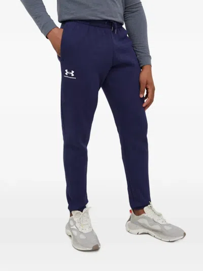 Under Armour Icon Logo-embroidered Drawstring Track Pants In Blue