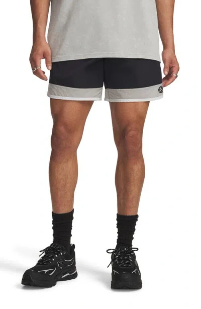 Under Armour Icon Woven Track Shorts In Black