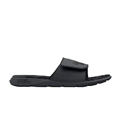 Pre-owned Under Armour Ignite 7 Graphic Strap Slide 'pitch Grey Black'
