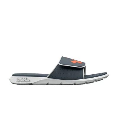Pre-owned Under Armour Ignite 7 Slide Gs 'gravel Orange' | Grey | Kid's Size 4