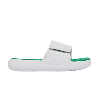 Pre-owned Under Armour Ignite Pro 8 Slide 'distant Grey Kelly Green' | Men's Size 16 In Gray