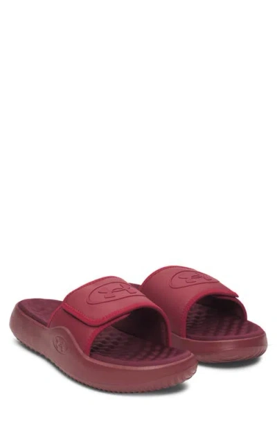 Under Armour Ignite Pro 8 Slide Sandal In 625 Cardinal