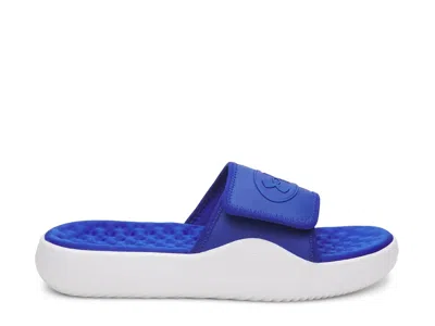 Under Armour Ignite Pro 8 Slide Sandal In Blue