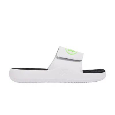 Pre-owned Under Armour Ignite Pro 8 Slide 'white Hyper Green' | Men's Size 9