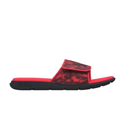 Pre-owned Under Armour Ignite Pro Graphic Strap Slide 'black Red'