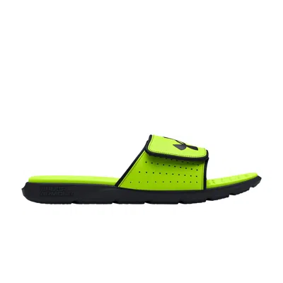 Pre-owned Under Armour Ignite Pro Slide 'high Vis Yellow'