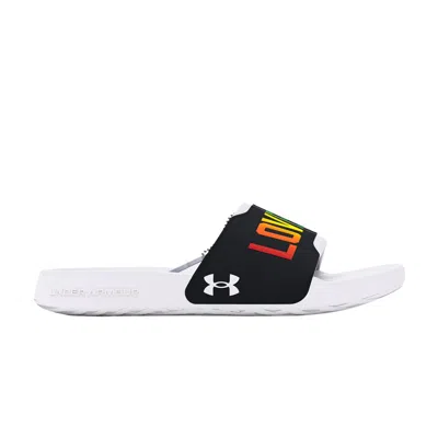 Pre-owned Under Armour Ignite Select Slide 'pride' In Black