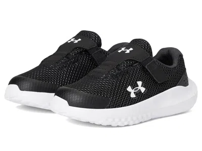 Under Armour Kids' Infant Surge 4 Alternate Closure (toddler) Boy's Shoes Black/anthracite/white : 10 Toddler M, Synthe