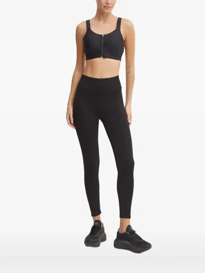 Under Armour Infinity 2.0 High Zip-up Logo-strap Sports Bra In Black