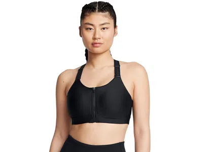Under Armour Infinity High Impact Zip Sports Bra In Black