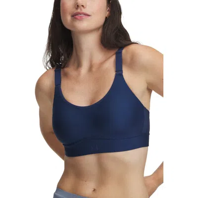 Under Armour Infinity Mid 2.0 Sports Bra In 997 Blackout Navy