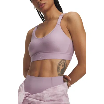 Under Armour Infinity Mid 2.0 Sports Bra In Purple