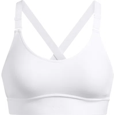 Under Armour Infinity Mid 2.0 Sports Bra In White