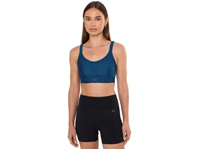 Under Armour Infinity Mid Impact Sports Bra Women's Bra Blackout Navy/blackout Navy: Xl A-c In Blue