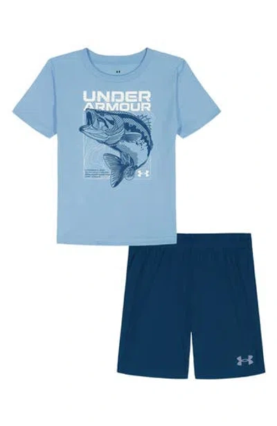 Under Armour Kids'  Intel Bass Graphic T-shirt & Mesh Shorts Set In Multi