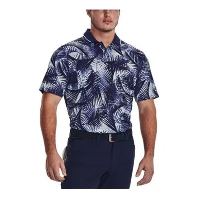 Under Armour Iso-chill Graphic Palm Polo Shirt 'blue Multi'