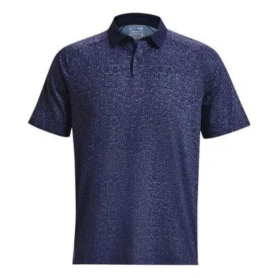 Under Armour Iso-chill Heather Polo Shirt 'navy' In Blue