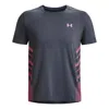 Under Armour Iso-chill Laser Heat Ss Short-sleeved T-shirt 'grey' In Black